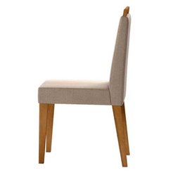 Kit 8 Cadeiras de Jantar Alana N04 Linho Areia/Ipê - Mpozenato - 2