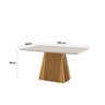 Conjunto de Jantar Mesa Áustria 120cmx80cm Tampo Mdf/vidro com 4 Cadeiras Catar Yescasa - 3
