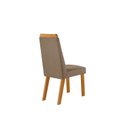 Ver imagem 5 de Conjunto de Jantar Mesa Áustria 160CMX80CM Tampo MDF/Vidro com 6 Cadeiras Catar Yescasa Marrom/Castanho Cinamomo/Capuccino/Off White