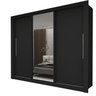 Guarda-roupa Casal 3 Portas 1 Porta Espelhada Milão Yescasa 100% MDF - 3