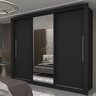 Guarda-roupa Casal 3 Portas 1 Porta Espelhada Milão Yescasa 100% MDF - 1