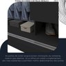Guarda-roupa Casal 3 Portas 1 Porta Espelhada Milão Yescasa 100% MDF - 8