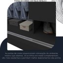 Ver mais imagens de Guarda-Roupa Casal 3 Portas 1 Porta Espelhada Milão 100% MDF Yescasa Preto