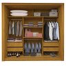 Guarda-roupa Casal 3 Portas 1 Porta Espelhada Milão Yescasa 100% MDF - 2