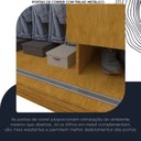 Ver mais imagens de Guarda-Roupa Casal 3 Portas 1 Porta Espelhada Milão 100% MDF Yescasa Marrom/Marrome/Off White