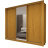 Guarda-roupa Casal 3 Portas 1 Porta Espelhada Milão Yescasa 100% MDF - 11