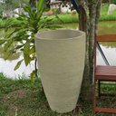 Ver imagem 2 de Kit 2 Vaso Planta 65x40 + 80x50 Oval Moderno Polietileno BGPLASTICOS V1365M2 VINHO BORDO 021