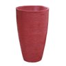 Kit 2 Vaso Planta 65x40 + 80x50 Oval Moderno Polietileno BGPLASTICOS V1365M2 VINHO BORDO 021 - 19