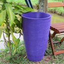 Ver imagem 6 de Kit 2 Vaso Planta 65x40 + 80x50 Oval Moderno Polietileno BGPLASTICOS V1365M2 VINHO BORDO 021