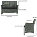 Ver imagem 2 de Jogo Sofá e 2 Poltronas e Mesa Igapó Alumínio Preta Corda Náutica E12 Trama Original