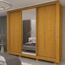 Guarda-roupa Casal 3 Portas 1 Porta Espelhada com Pés Milão Yescasa 100% MDF - 14