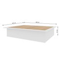 Ver imagem 3 de Cama Casal/Queen Juvenil Ária 165CMX200CMX41CM Yescasa Branco