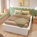 Ver imagem 5 de Cama Casal/Queen Juvenil Ária 165CMX200CMX41CM Yescasa Branco