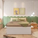 Ver imagem 4 de Cama Casal/Queen Juvenil Ária 165CMX200CMX41CM Yescasa Branco