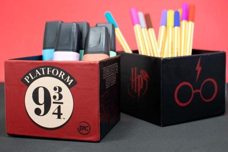 Kit Organizador Mesa Harry Potter Plataforma 9 Porta Treco - 4