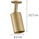 Ver imagem 3 de Kit 8 Spots 4W de Sobrepor 4x13cm Neo Luminárias Teto Dourad