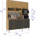 Ver imagem 4 de Armário Cozinha Luna 170 Cm de Largura Forno e Micro Luna