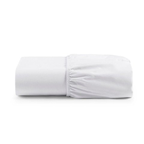 Lençol de Baixo Casal King Avulso com Elástico Primor Percal 400 Fios - Branco