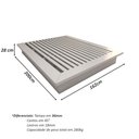 Ver imagem 3 de Cama Queen sob Medida Pr 162cmx200cm 100% Mdf Casa Lar Cor:prata
