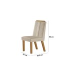 Ver imagem 5 de Conjunto de Jantar Mesa Áustria 0,90x0,90 Tampo Mdf/vidro com 4 Cadeiras Florença Yescasa