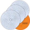 Ver imagem 1 de Disco de Lixa Diamantada Grão 3000 para Polir Mármore Granito Concreto | 03 Un