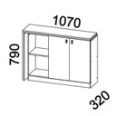 Ver imagem 4 de Escrivaninha Mesa Escritório Versa Home 2 Portas 112cm Branco e Freijó