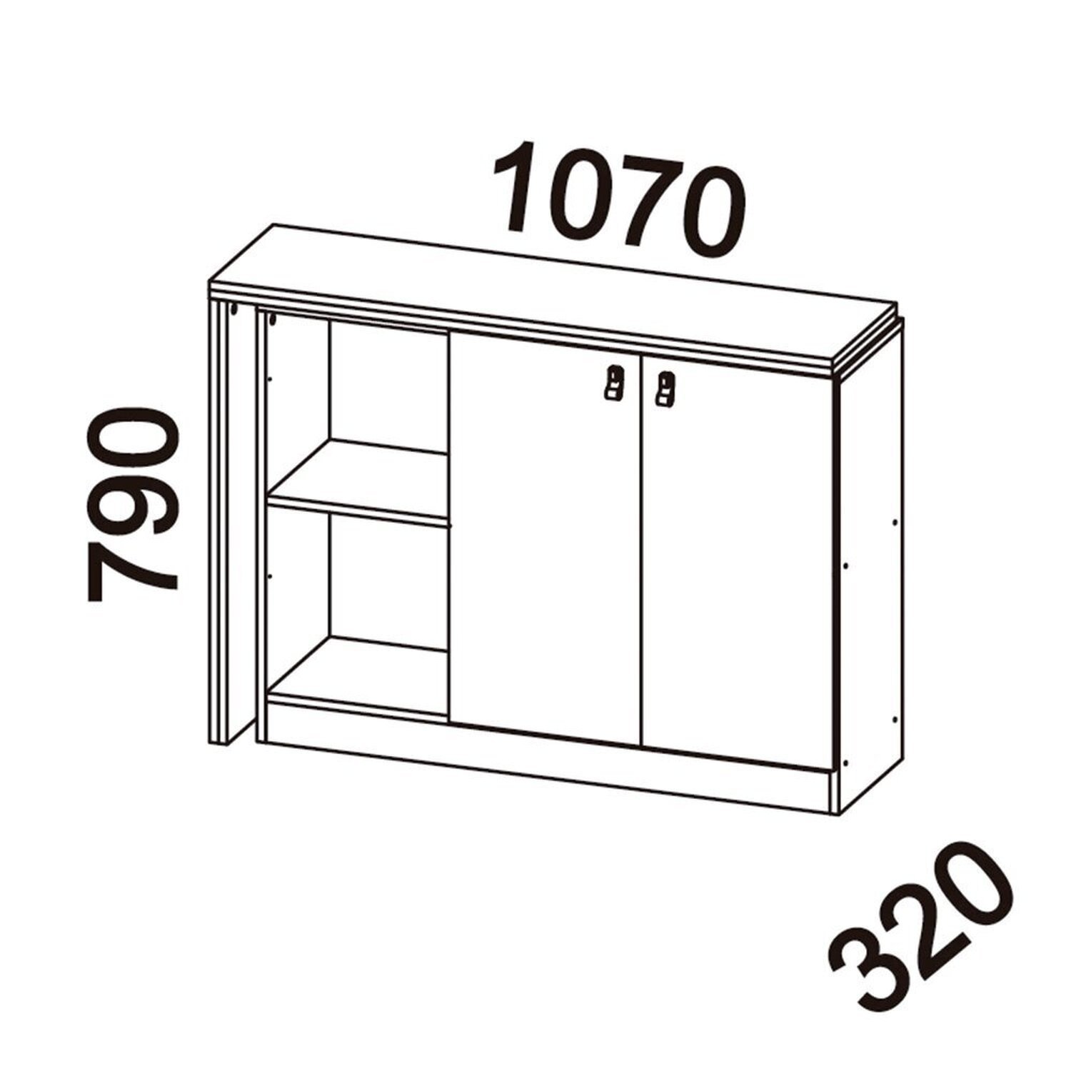 Escrivaninha Versa Home 107cm 2 Portas - 3