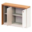 Ver mais imagens de Escrivaninha Mesa Escritório Versa Home 2 Portas 112cm Branco e Freijó