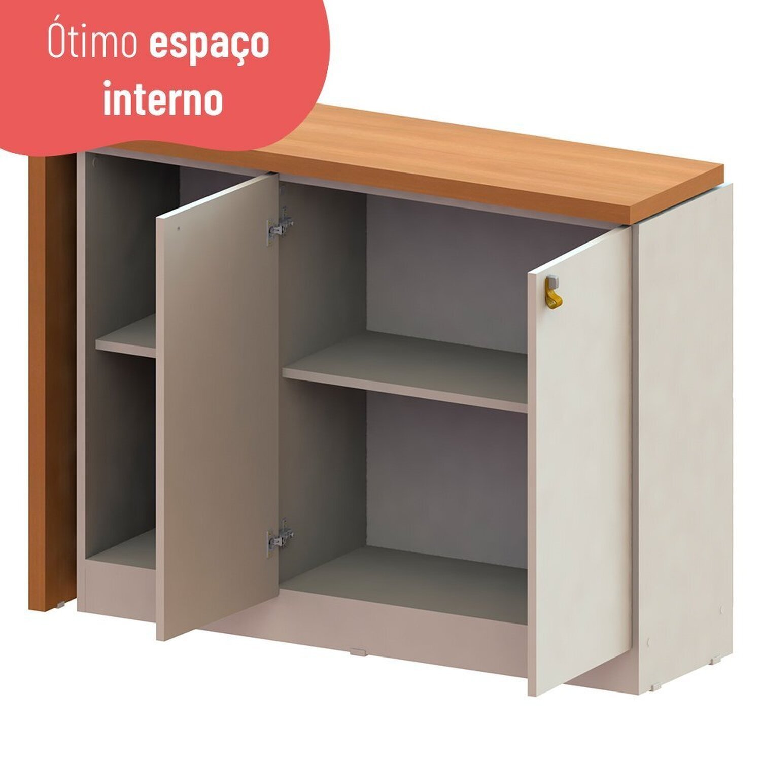 Escrivaninha Versa Home 107cm 2 Portas - 11