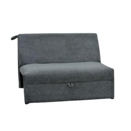 Sofá Cama Casal sem Braço 1,30m – Cinza Suede - 2