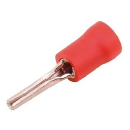 200un Terminal Pino Agulha Pre Isolado 0,5 a 1,5mm Vermelho - 3