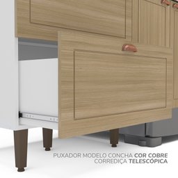 Torre Quente 1 Porta 2 Gavetas 2 Nichos para Forno Pérola - 7