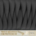Ver imagem 5 de Cadeira Atenas Tricô Náutico e Alumínio com Proteção UV - Sala, Jardim, Varanda, Edícula e Piscina Marrom/Preto