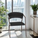 Ver imagem 1 de Cadeira Atenas Tricô Náutico e Alumínio com Proteção Uv - Sala, Jardim, Varanda, Edícula e Piscina