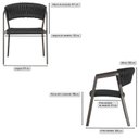 Ver imagem 4 de Cadeira Atenas Tricô Náutico e Alumínio com Proteção Uv - Sala, Jardim, Varanda, Edícula e Piscina