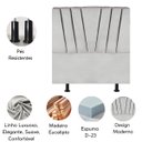 Ver imagem 4 de Cabeceira Estofada Cama Box Solteiro 100 Cm Malu Linho:cinza Claro