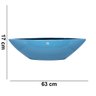 Vaso Decorativo Barca Azul Turquesa 17x63x17 cm - D'Rossi - 5