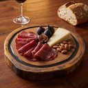 Ver imagem 6 de Tábua Corte Gourmet Madeira Orgânica Redonda com Resina Grafite