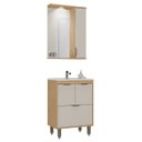 Ver imagem 6 de Armário Conjunto de Banheiro com Gabinete, Cuba e Espelheira e LED 60 cm