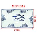 Ver imagem 2 de Jogo Petisqueiras Bandeja Peixe 18pçs Travessas Bowl Oceano