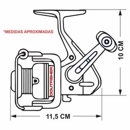 Kit 2 Molinete Marine Sports Arena 2000 Fd 5.1:1 - 4