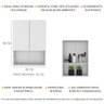 Armário Lavanderia com 2 Portas Multimóveis Branco - 3