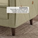 Ver imagem 6 de Sofá Living 3 Lugares com Pés em Madeira Maciça 210cm Sololá Yescasa