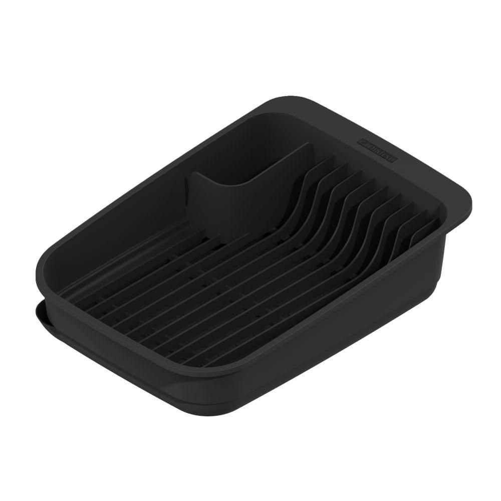 Escorredor de Louças Plástico Preto Utti Ordene - 5