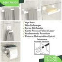 Ver imagem 2 de Kit Acessórios Para Banheiro Branco 5 Peças ELG