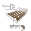 Ver imagem 7 de Cama Infantil Montessoriana Casal New Cori Branco