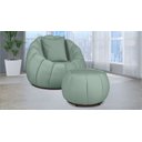 Ver imagem 1 de Kit Poltrona Decorativa C/ Puff + Almofada Concha Veludo Acqua - Londrilar