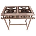 Ver imagem 1 de Fogão 2 Bocas Duplas Inox Stand Metal Brey Baixa Pressão 102-2D I