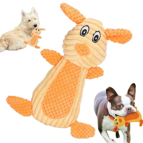 Mordedor Pelucia Apito Cachorro Pet Caes Gato Animais Estimaçao Brinquedo Dentiçao Interativo Petsho