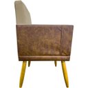 Ver imagem 4 de Kit 10 Poltrona para Recepção Lis Corino e Suede Cores